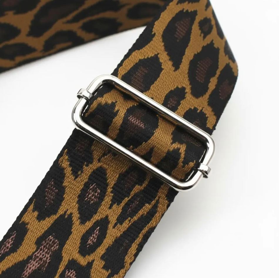 Leopard Print Bag Strap