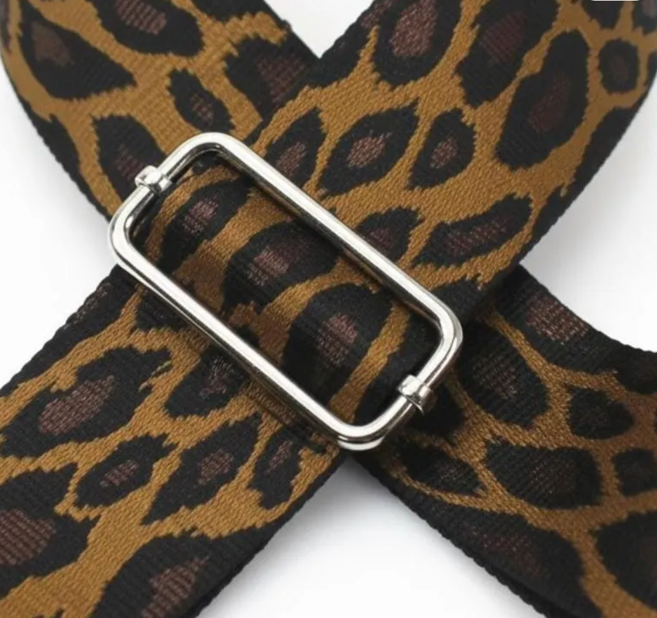 Leopard Print Bag Strap