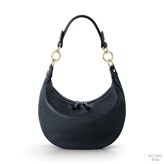 Navy - Leather Valerie
