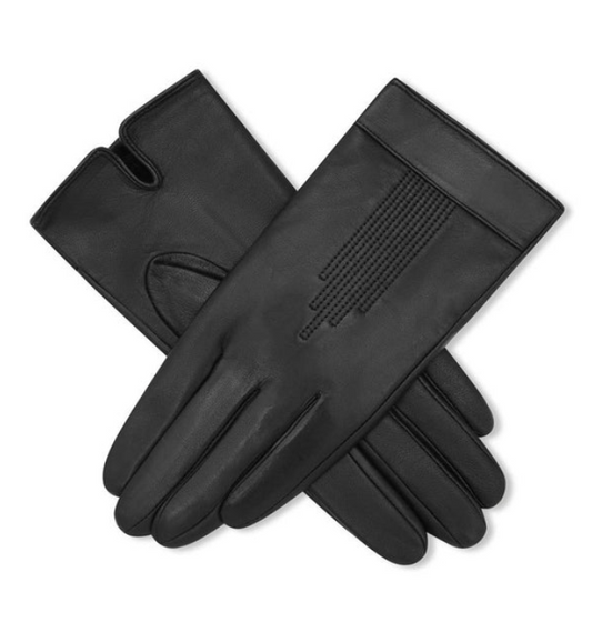 Ladies Black Leather Gloves