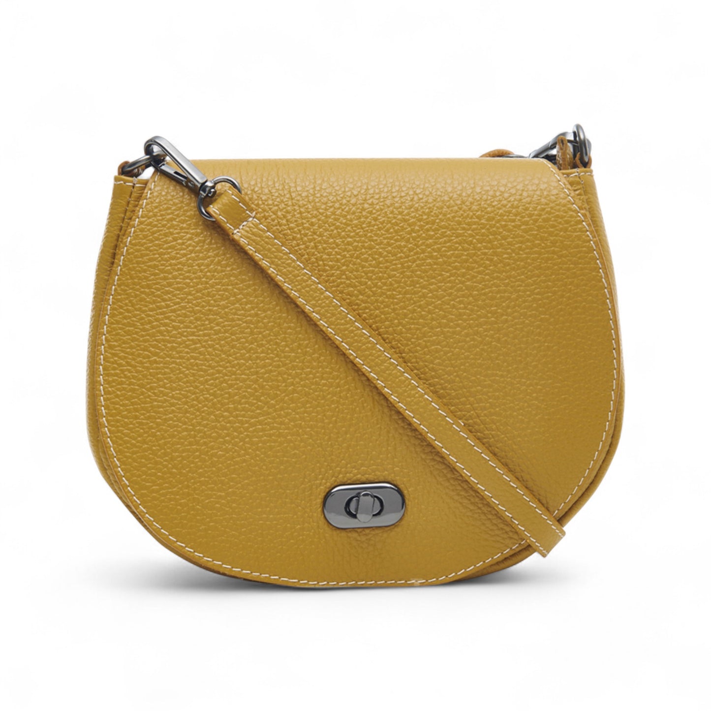 Mustard Leather Satchel Bag
