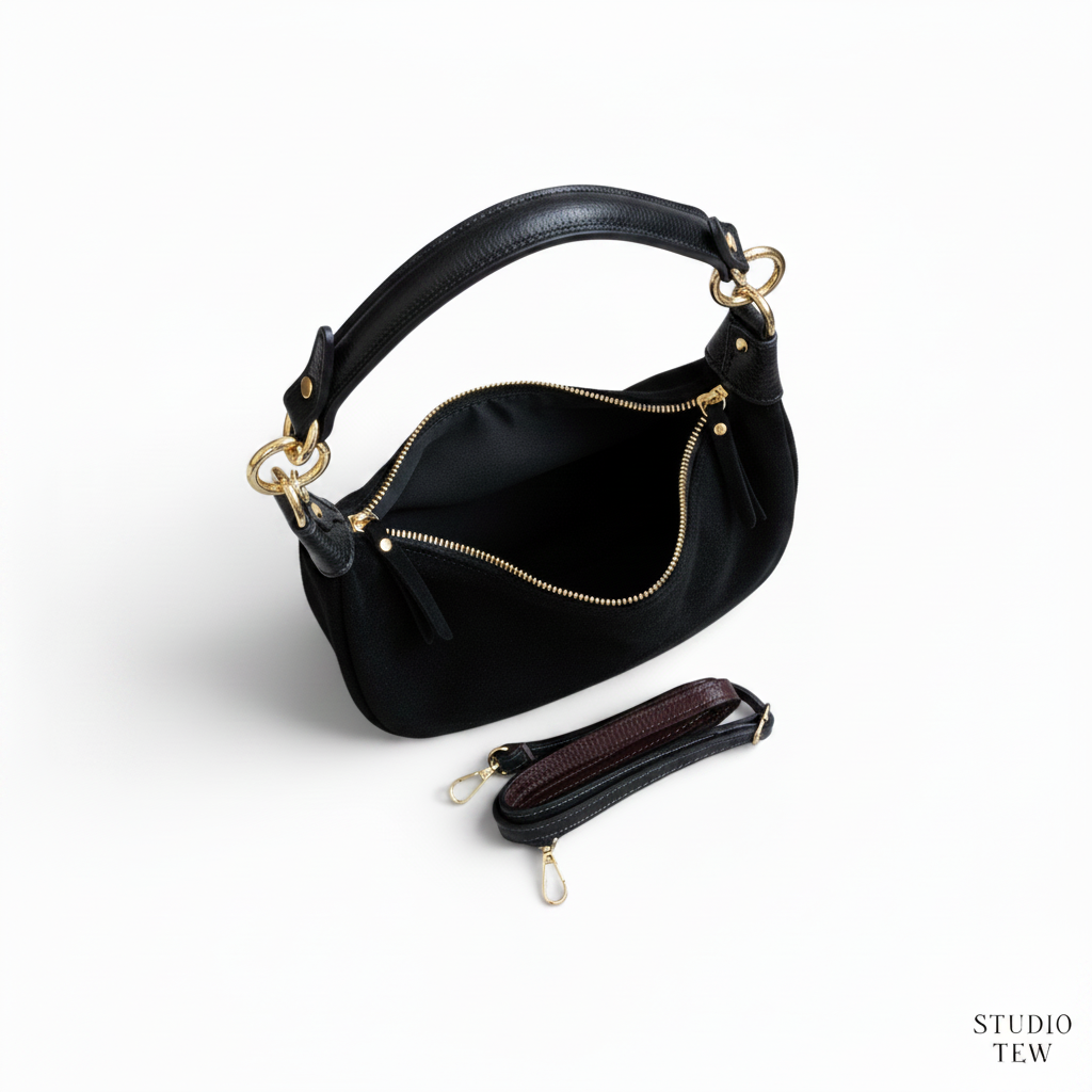 Black Suede - Full Black with Accurate Handle