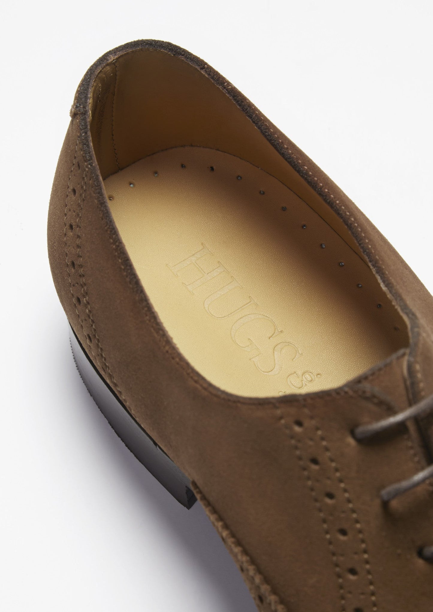 Brown Suede Brogues, Welted Leather Sole