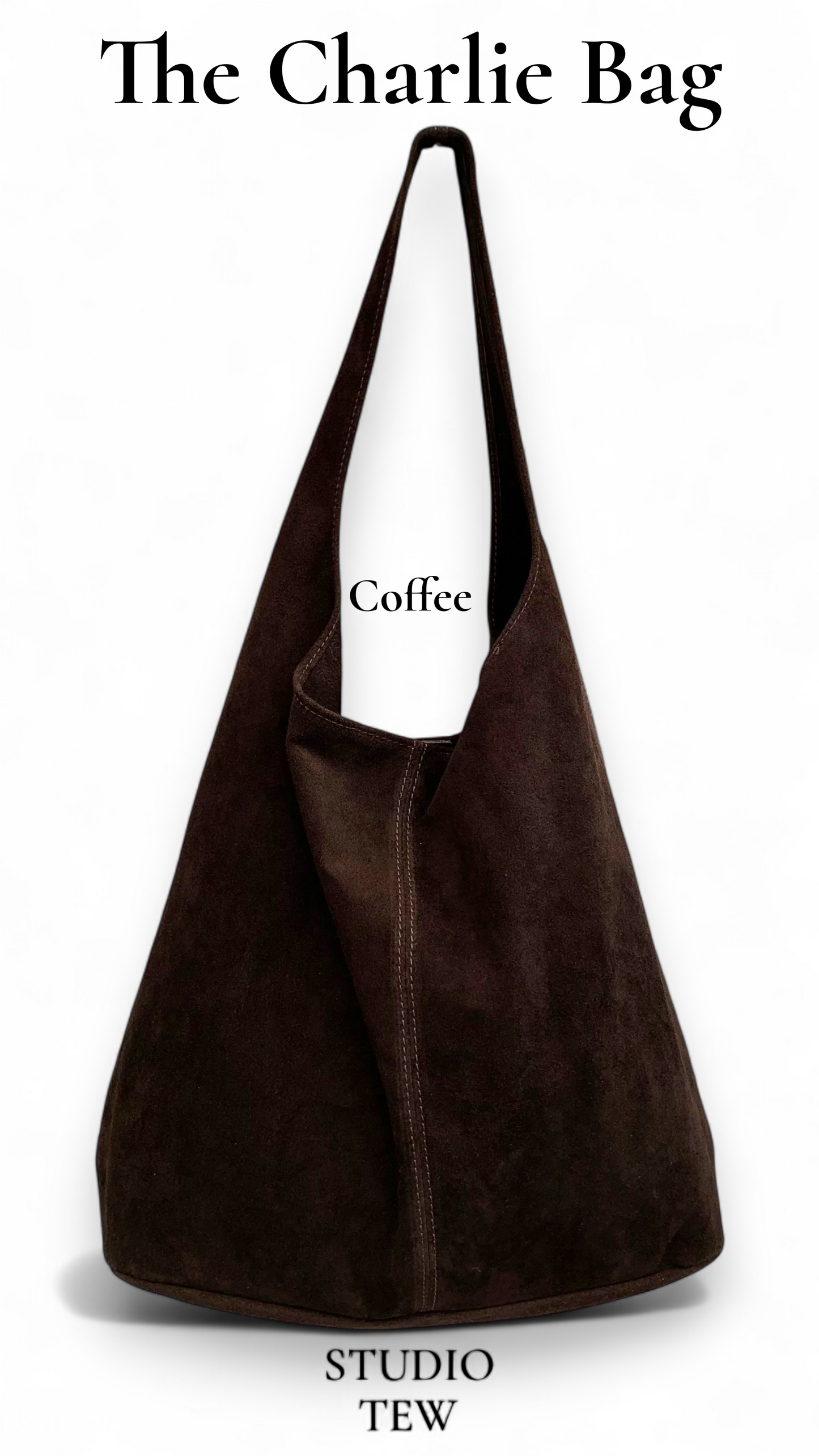 Suede Oversized Boho Shoulder Bag - Charlie