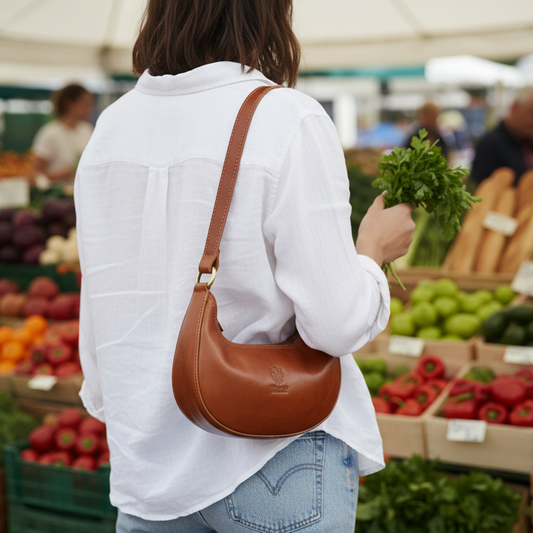 Compact bag at market
