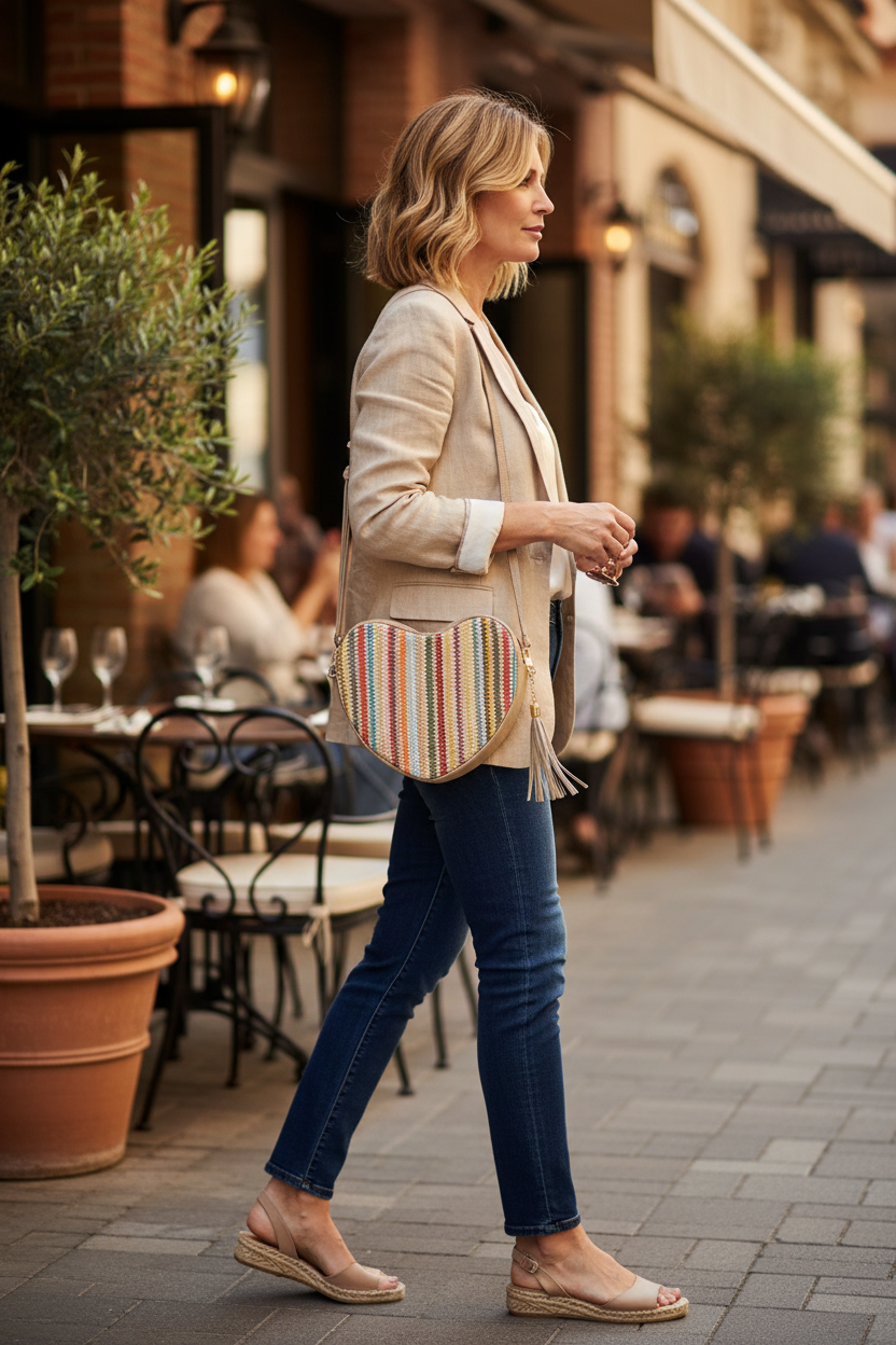 Heart Bag Side Angle Lifestyle Shot