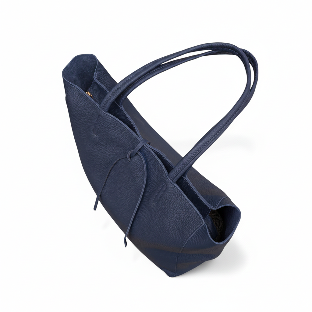 Navy Tote - Angled View 1