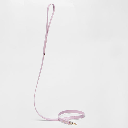 Smooth Leather Lead(Pink)