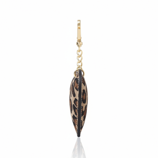 Leopard Print Heart Keyring - STUDIO TEW
