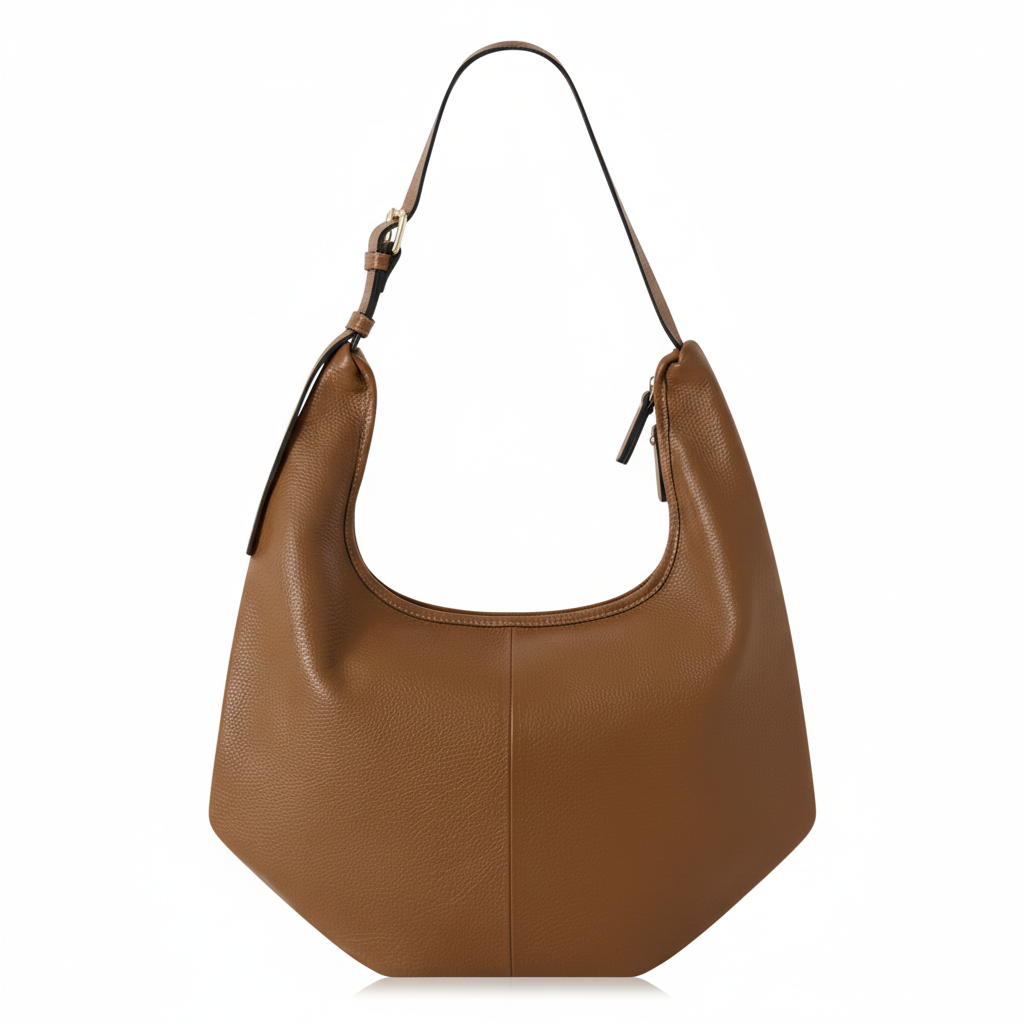 Tan Hobo Bag - Top View