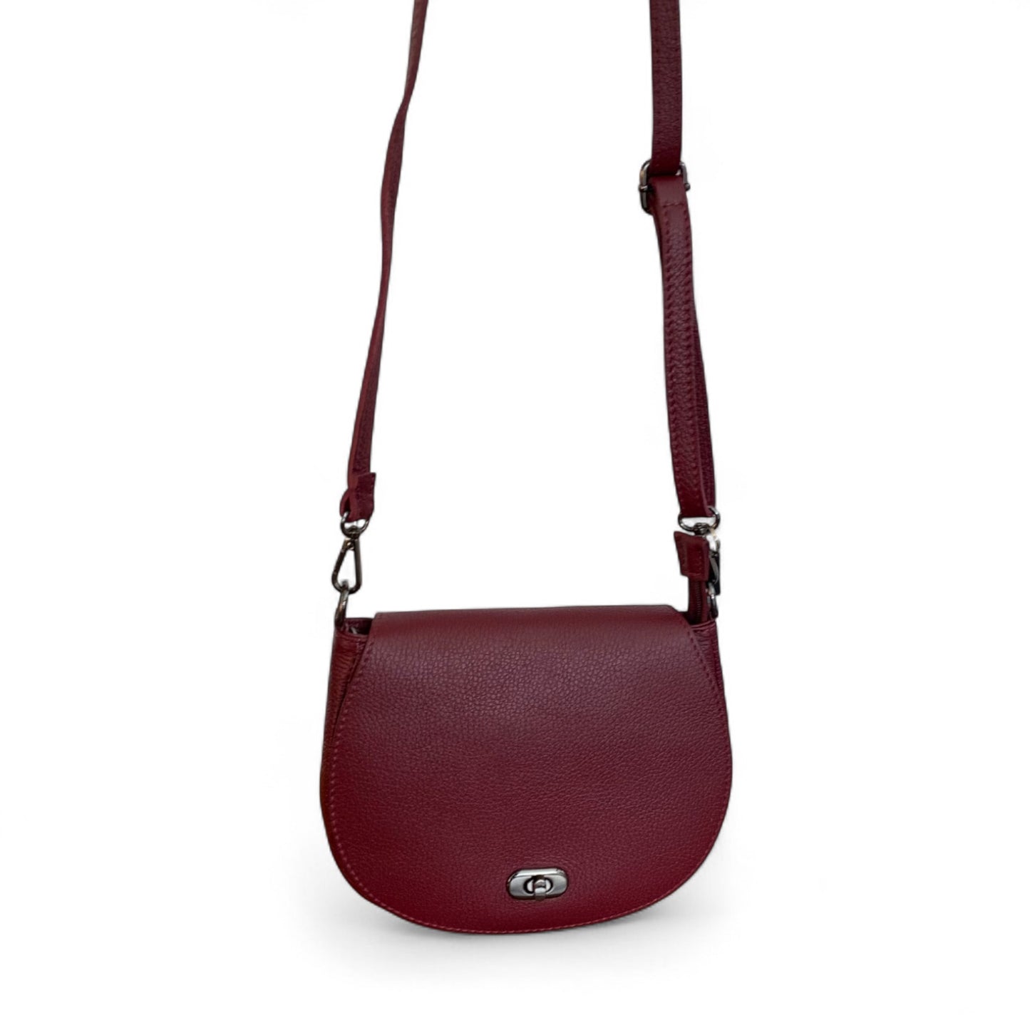 Burgundy Red Leather Satchel Bag