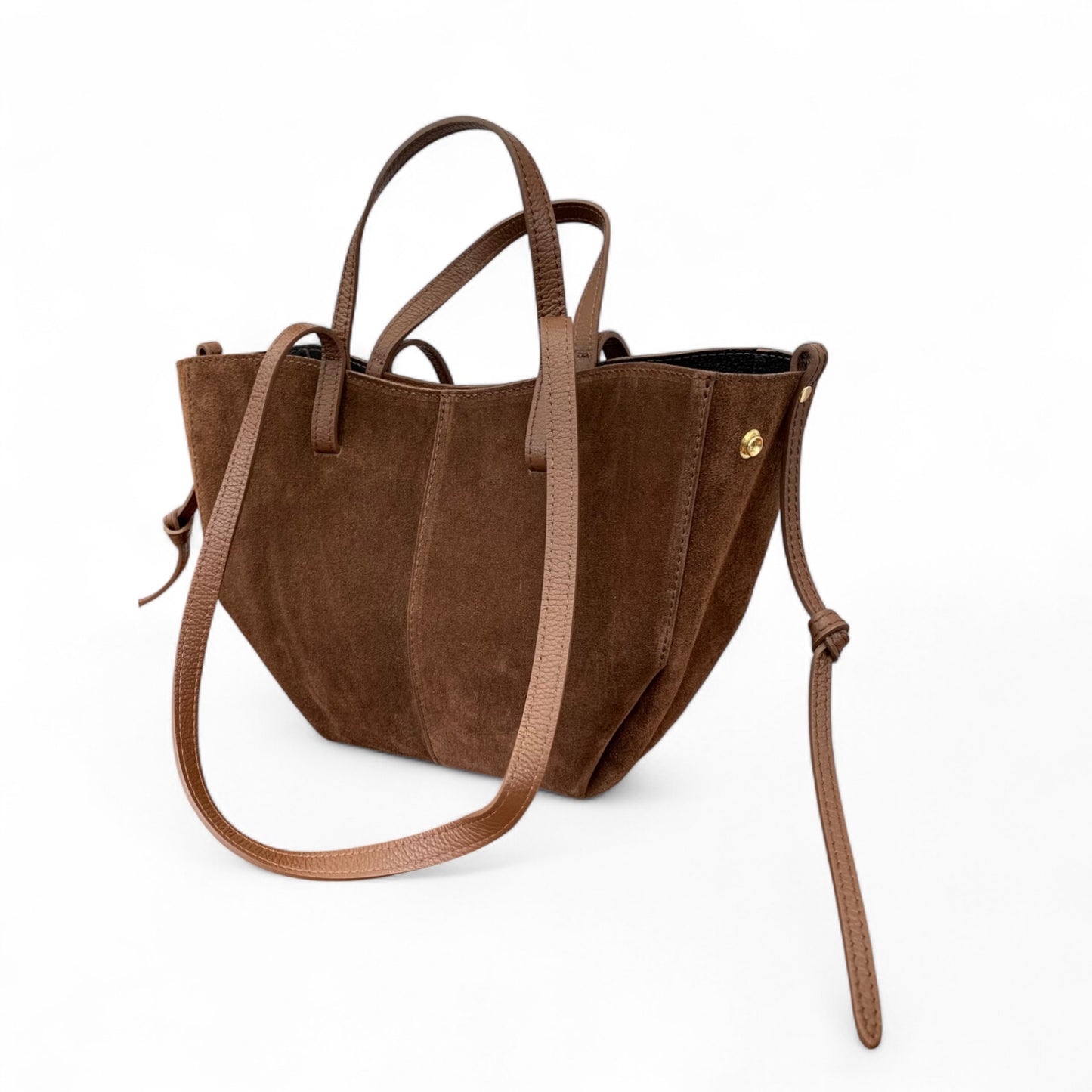 Brown Suede Shoulder Bag - Diana