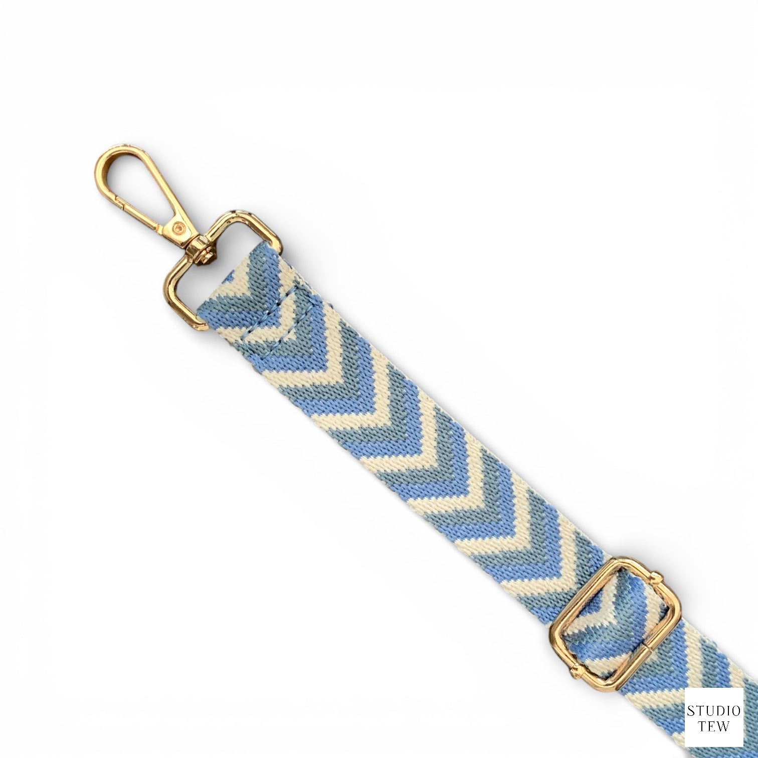 Blue Chevron Bag Strap - STUDIO TEW