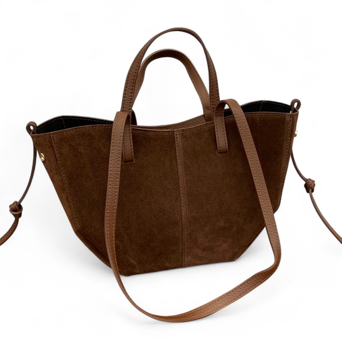 Brown Suede Shoulder Bag - Diana
