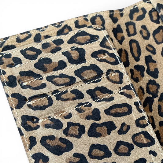 Leopard Leather Passport Holder - STUDIO TEW