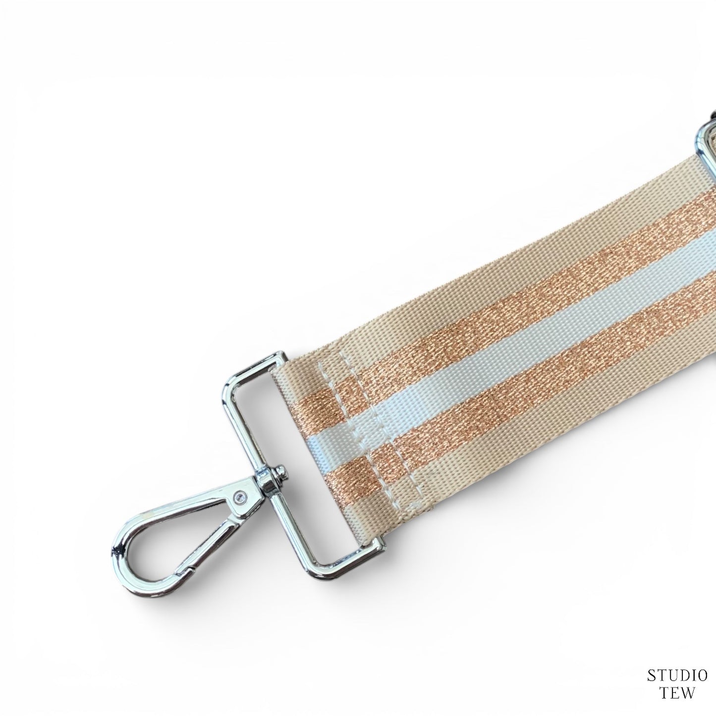 Gold & Rose Gold Stripe Bag Strap