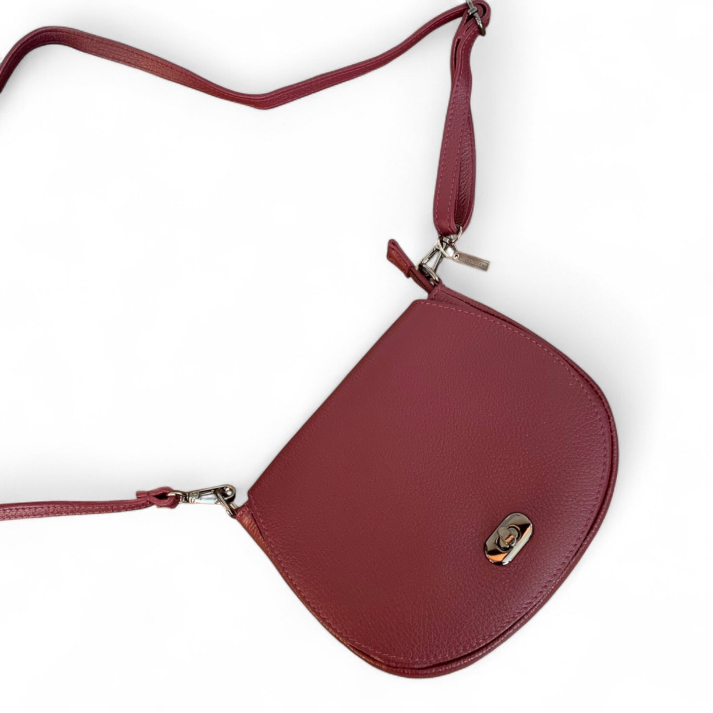 Burgundy Red Leather Satchel Bag
