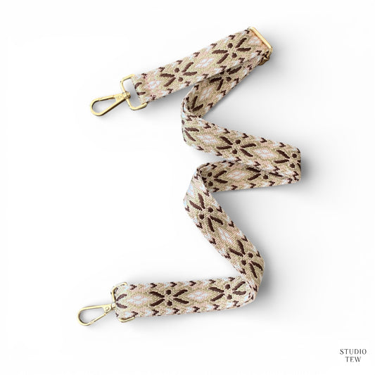 Play Pink & Brown Bag Strap - STUDIO TEW