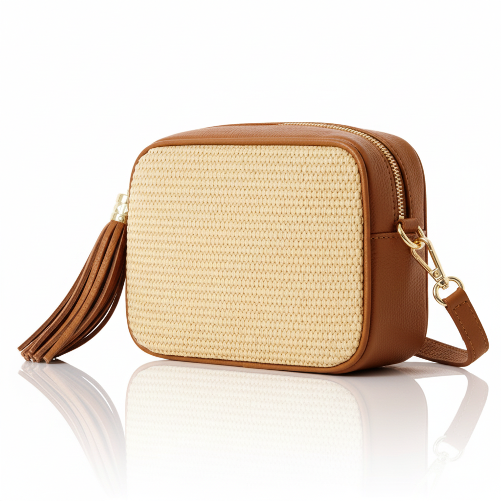 Three-quarter angle - Dark Tan Saskia bag