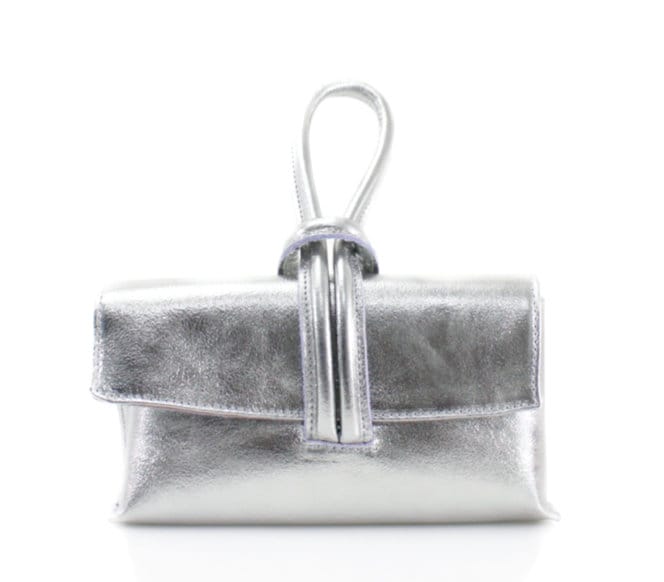 Sac à poignée en cuir doré - Claris